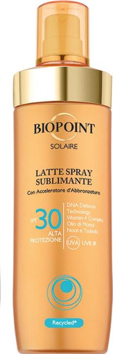 Immagine prodotto Biopoint Latte spray sublimante SPF30 - new formula 250ml (Latte solare, SPF 30, 250 ml)