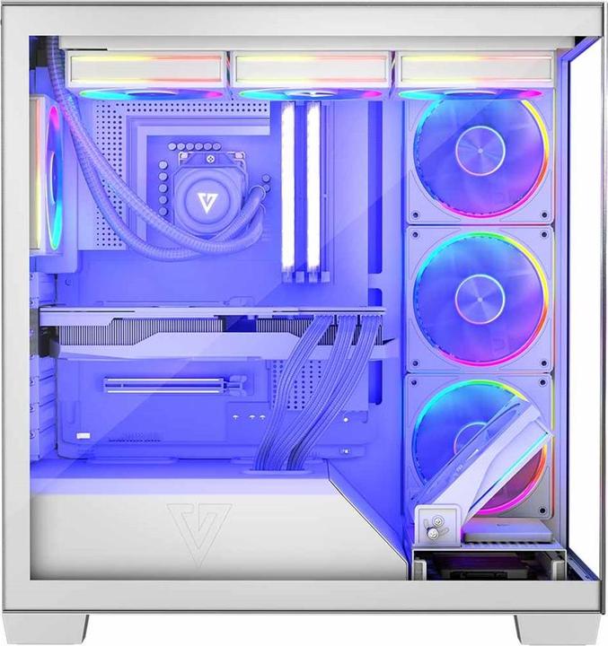 Produktbild Modecom Computergehäuse VOLCANO STELLAR ARGB MIDI 5F (Mini-ITX, ATX, mATX)
