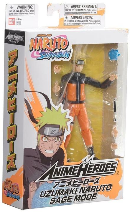 Actual product image Bandai Naruto Shippuden Anime Heroes - Uzumaki Naruto