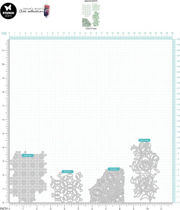 Image du produit art by marlene Cutting Dies" Cut-Out Pattern" Essentials
