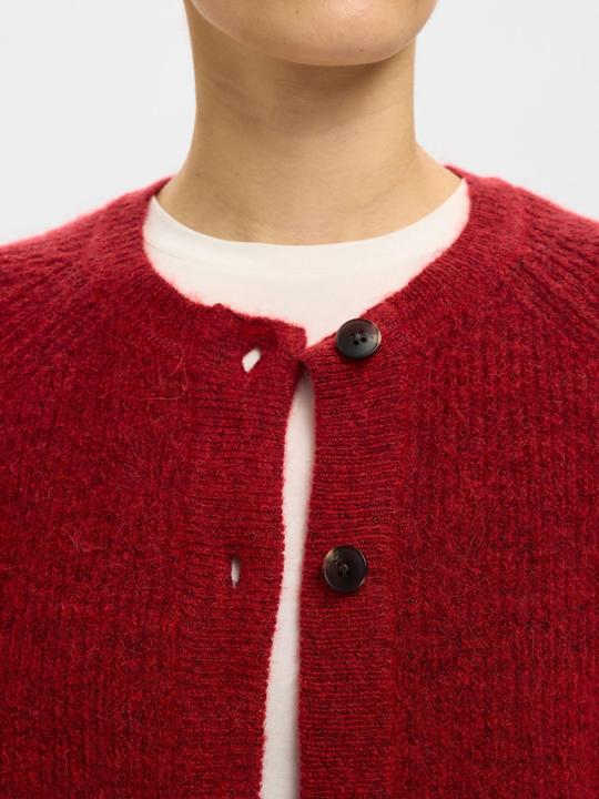 Actual product image Selected Femme Slflulu Ls Knit Short Cardigan Noos (L)