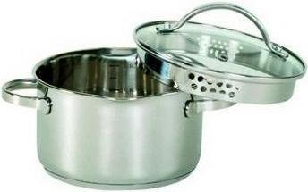 Productafbeelding Krüger Kookpan met schenktuit 1,5 l Ø16cm Roestvrij Staal (16 cm, Steelpan, Roestvrij staal)