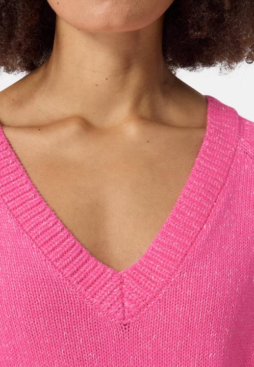 Produktbild Cash-Mere Seide Kaschmir Oversize Style V-Ausschnitt Pullover (L)