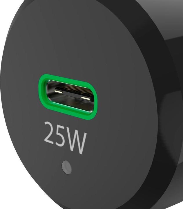 Actual product image Hama Car Charger Set, USB-C, 25 Watt, Black