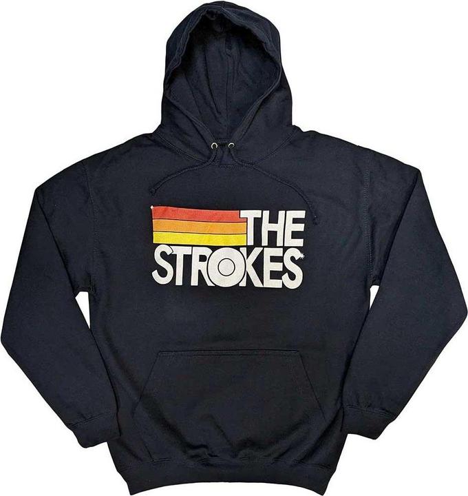 Immagine prodotto The Strokes Felpa con Cappuccio Strisce Logo Adulto Unisex (XL)