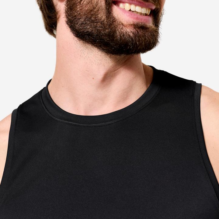 Produktbild Domyos Tank Top Herren atmungsaktiv - schwarz (L)