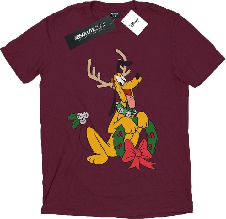 Immagine prodotto Disney Pluto Christmas Reindeer Maglietta Uomo (M)