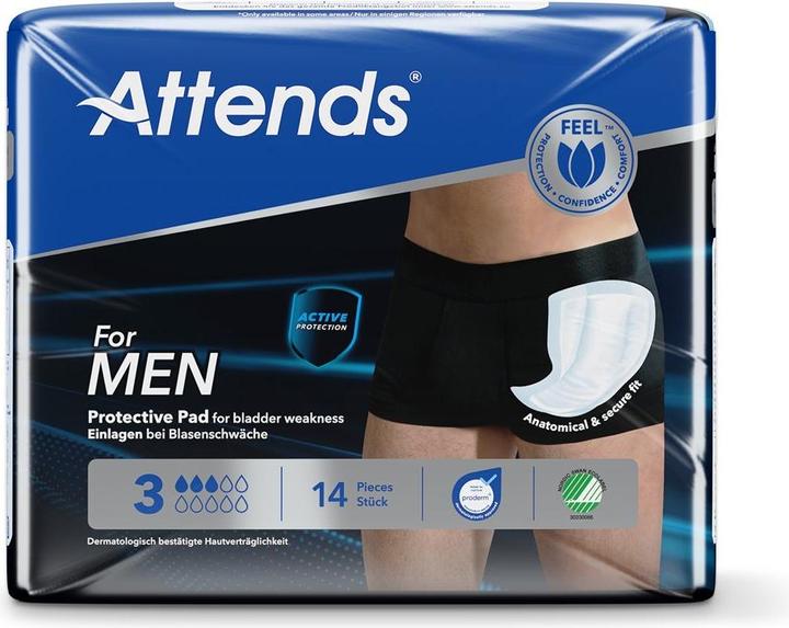 Actual product image Attends Man insert (14 x)