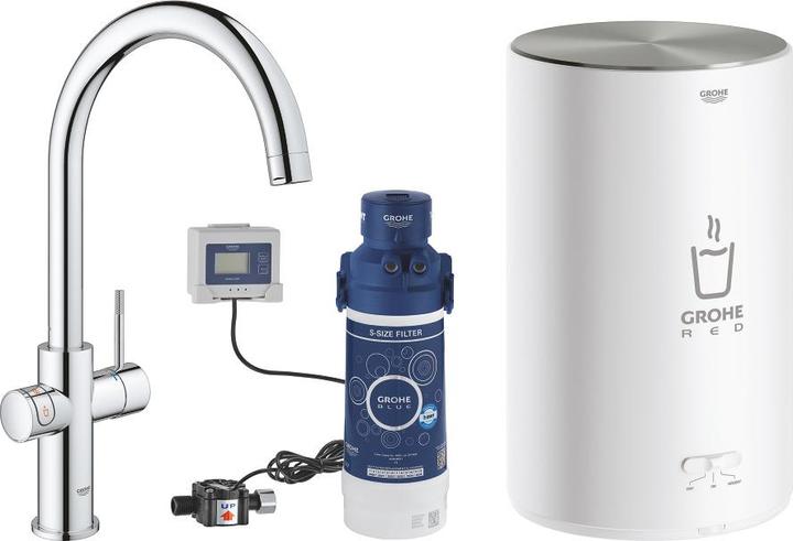 Immagine prodotto Grohe Rubinetto da cucina con funzione di filtro e acqua calda bollente GROHE Red Duo cromo lucido