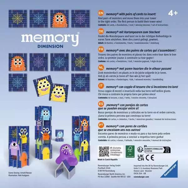 Actual product image Ravensburger 22467 - memory® Dimension. The classic memory® game with attractive added value. For (German)
