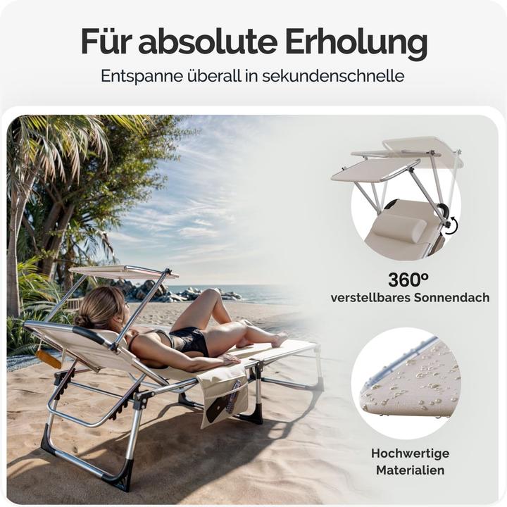 Actual product image Casaria Sonnenliege (210 cm)