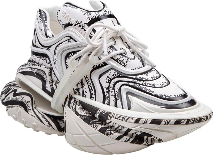 Image du produit Balmain sneakers unicorn wave with "lettera damore" writing color black/white (39)