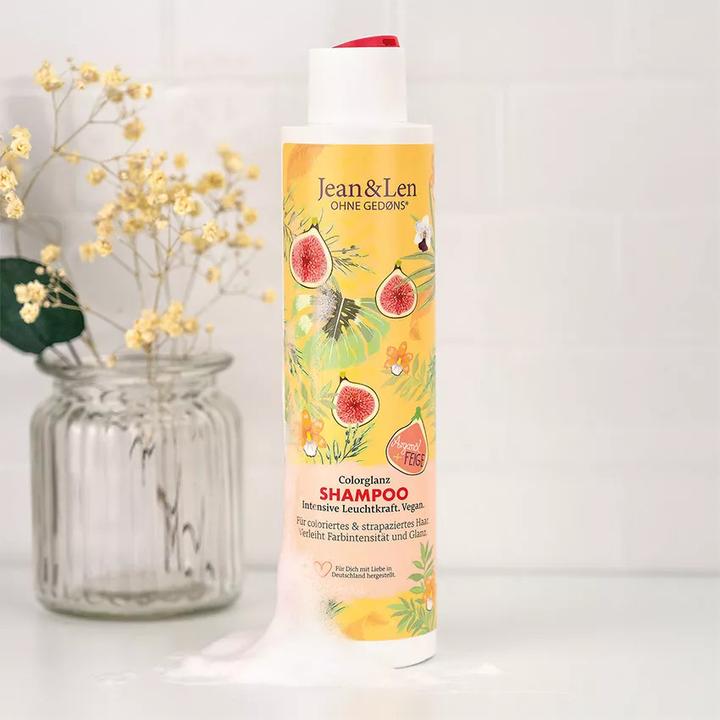 Immagine prodotto Jean & Len Shampoo Lucentezza Colore Olio di Argan e Fico (300 ml, Shampoo liquido)