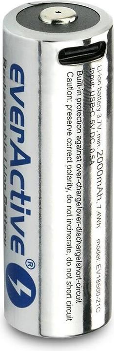 Immagine prodotto Everactive 18500 Li-Ion (1 pz., 18500, 2100 mAh)