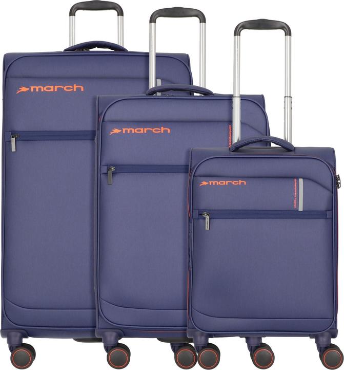 March Silhouette 4 Rollen Kofferset 3-teilig (208 l, XL (ab 115l))