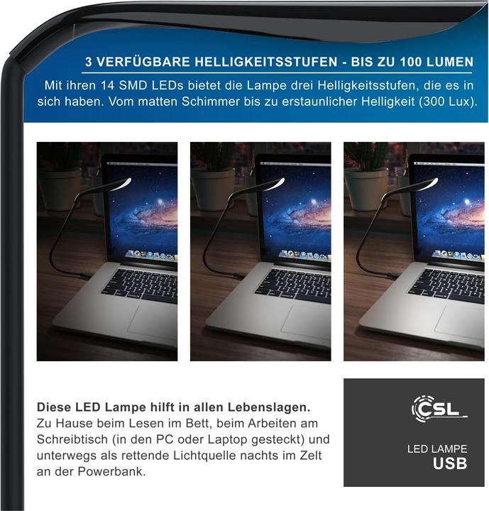 Produktbild CSL Leselampe (100 lm)