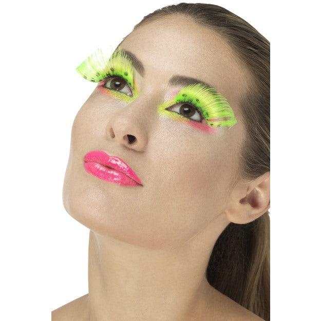 Smiffys 80er Jahre - Neon Polka Dot (Künstliche Wimpern)