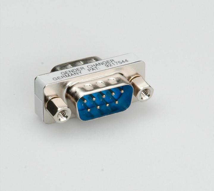 Roline Mini-Gender-Changer, 9-Pol Stecker-Stecker (RS-232) (0.09 m, Mini DIN)