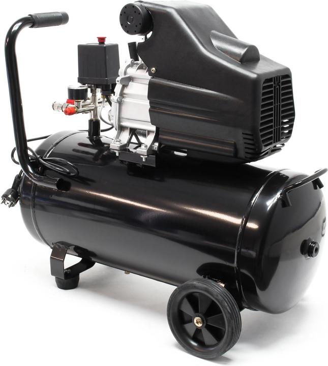 Produktbild Wiltec Druckluftkompressor 50l Kessel 1500W 2PS mobiler Kompressor Werkstatt (50 l)