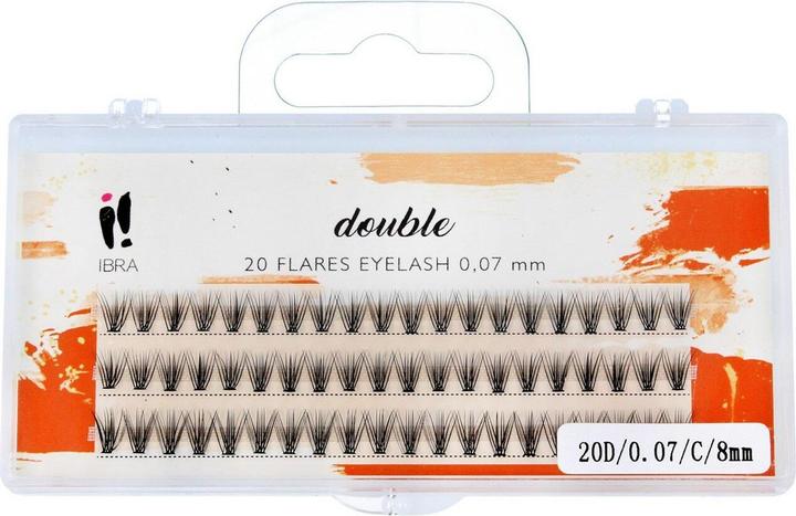 Actual product image Ibra Tufts Of False Eyelashes 20 D-8Mm (Artificial eyelashes)