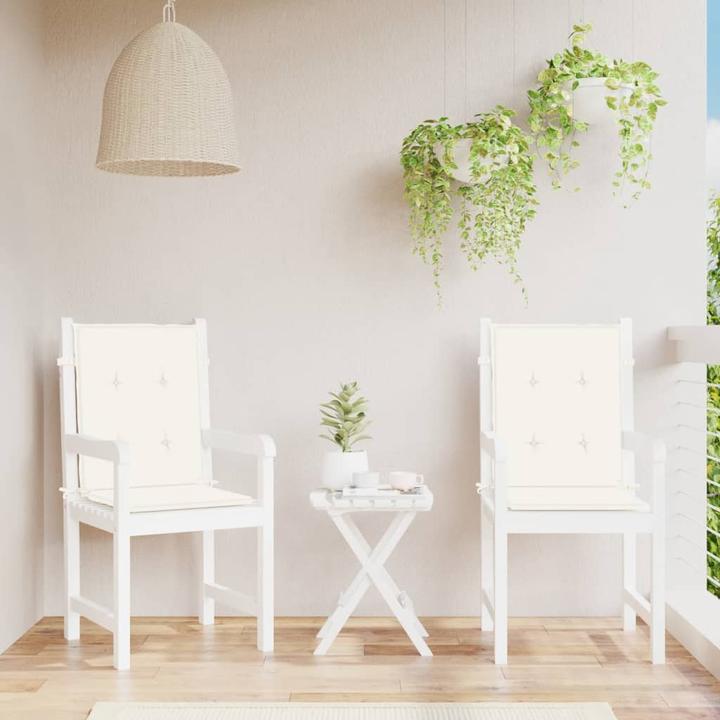 Produktbild VidaXL Niedriglehner-Auflagen 2 Stk. Stoff (100 x 50 x 4 cm)