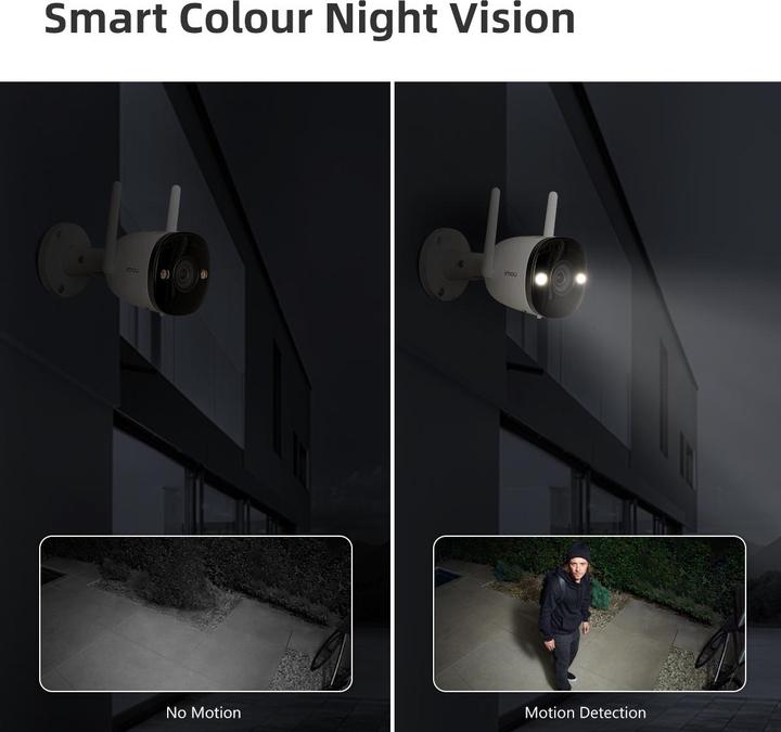 Actual product image Imou Bullet 2 IPC F22F 0280B WLAN IP 1920 x 1080 Pixel Surveillance Camera (1920 x 1080 Pixels)