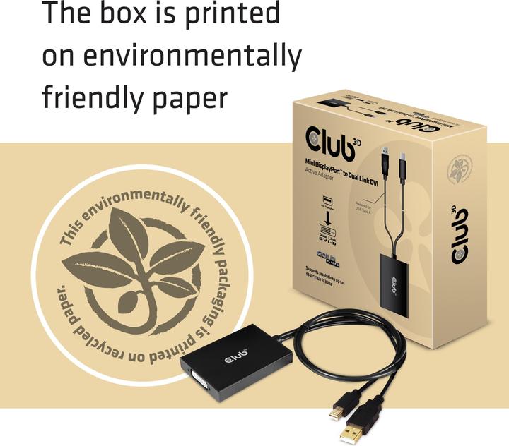 Image du produit Club 3D CAC-1130 (Mini DP, USB-A, 6.10 cm)