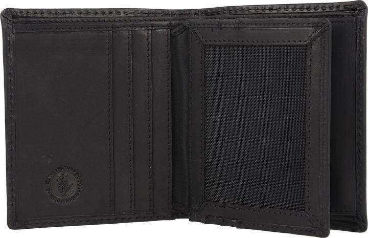 Actual product image Greenburry Pure Black wallet RFID protection leather 11 cm