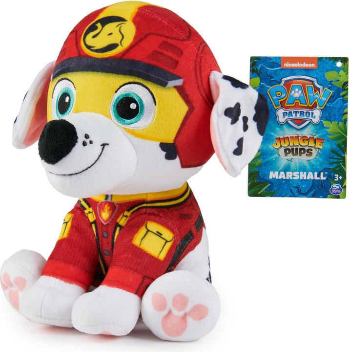 Actual product image Spin Master PAW Patrol Jungle Pups, Chase 8-Inch Plush, Stuffed Animal Kids Toys for Boys & Girls Ages 3 and Up (19.05 cm)