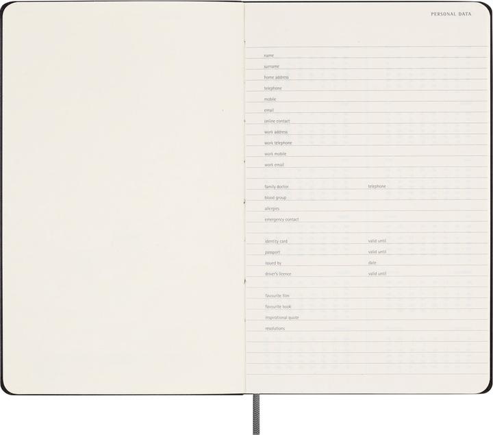 Actual product image Moleskine Notebook (A5, English)