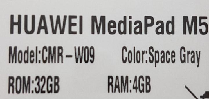 Actual product image Huawei MediaPad M5 (10.80", 32 GB, Space Grey)