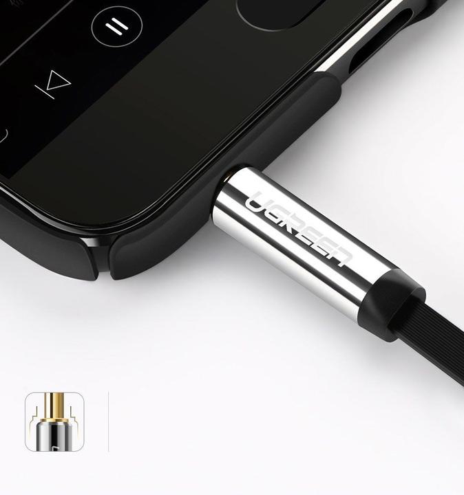 Image du produit Ugreen Casque d'écoute audio AUX à ruban plat coudé (3 m, Jack 3,5 mm (AUX))