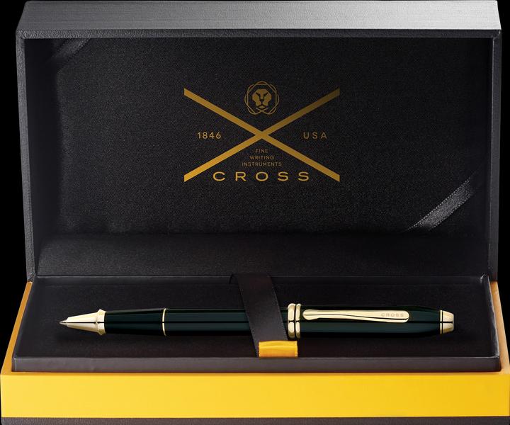 Actual product image Cross Rollerball Townsend black lacquer gold plated (black-lacquer, 1 x)