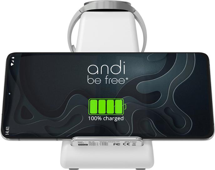 Actual product image Andi be free 3-in-1 Wireless Charger for Samsung (15 W)
