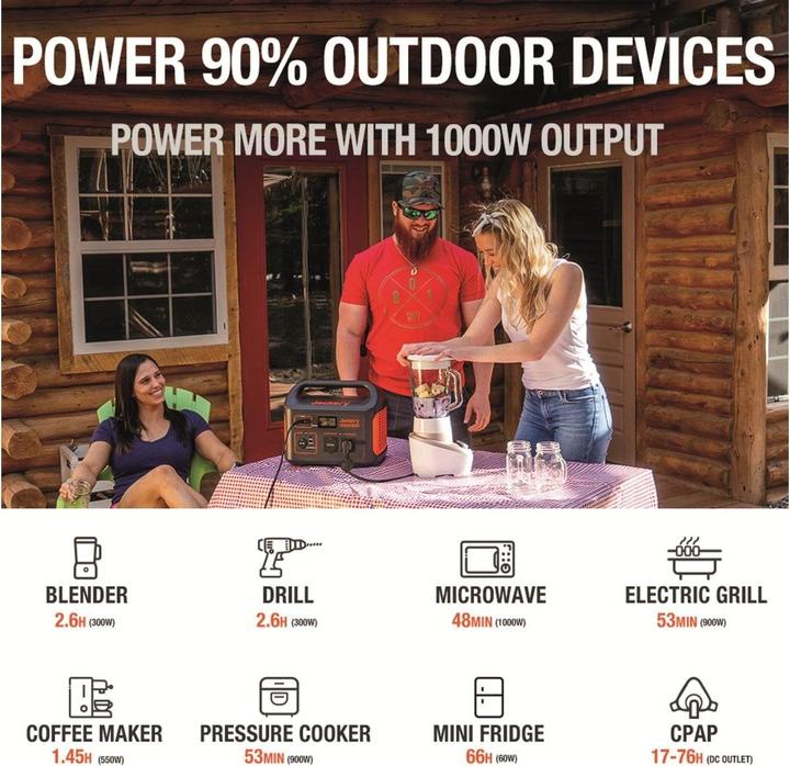 Image du produit Jackery Explorer 1000 (1002 Wh, 10 kg)