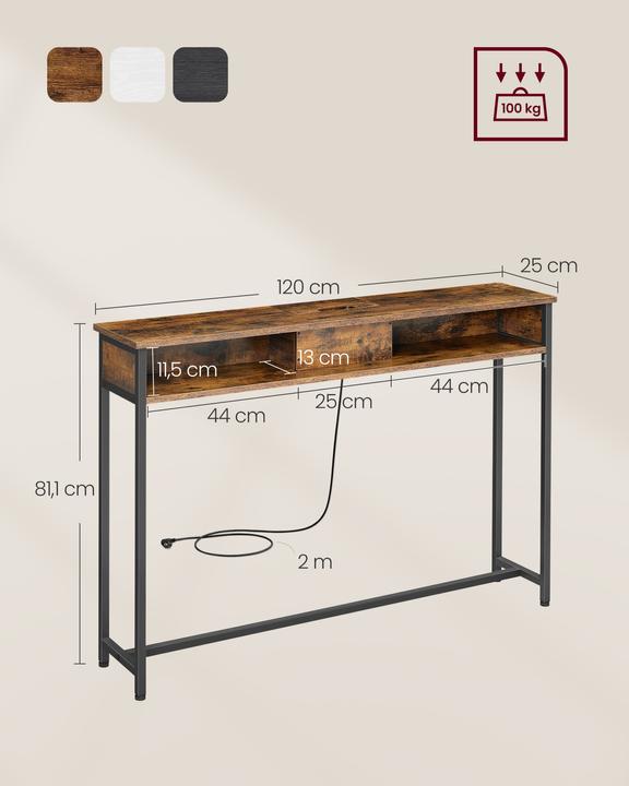 Actual product image Vasagle Havanna (120 x 25 x 81 cm)