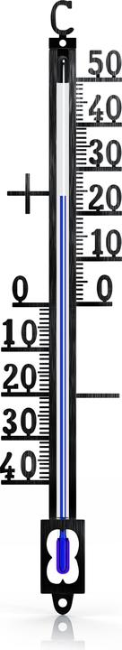 Actual product image Bearware Analogue thermometer made of metal, weatherproof, outdoor thermometer, classic design, -40° to +50°