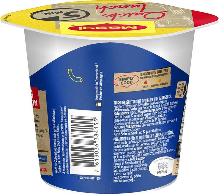 Produktbild Maggi Quick Lunch Hoernli Rahmsauce (100 g)