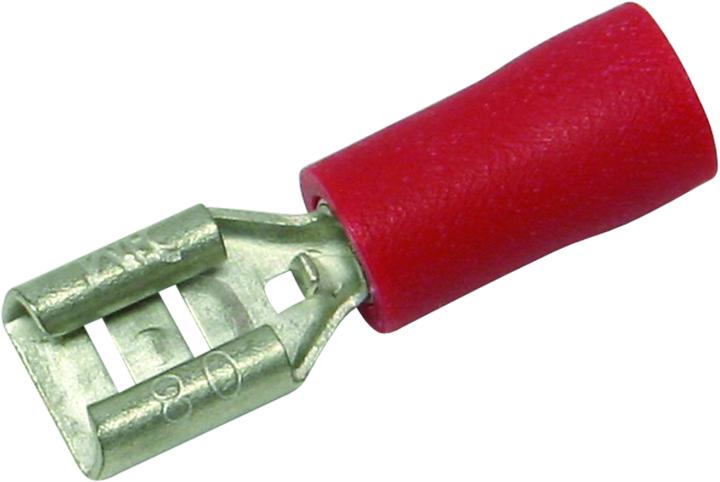 Steffen Flat plug sleeve red 4.8/0.8/1 6 pieces 0.5-1mm