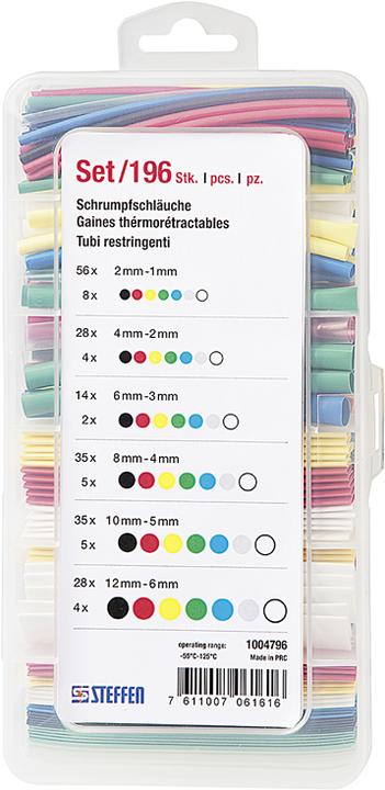 Steffen Set di tubi termorestringenti (196 x)