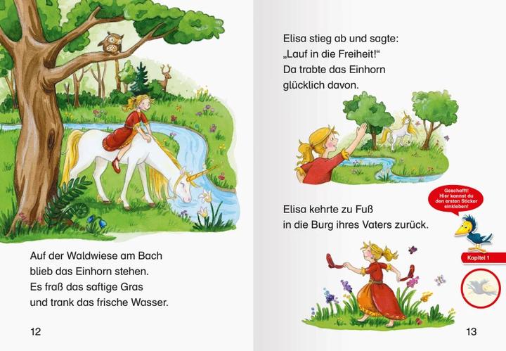 Actual product image Ravensburger Einhorngeschichten - Leserabe ab 1. Klasse - Erstlesebuch für Kinder ab 6 Jahren (German, Katia king mountain, Elke Broska, 2021)