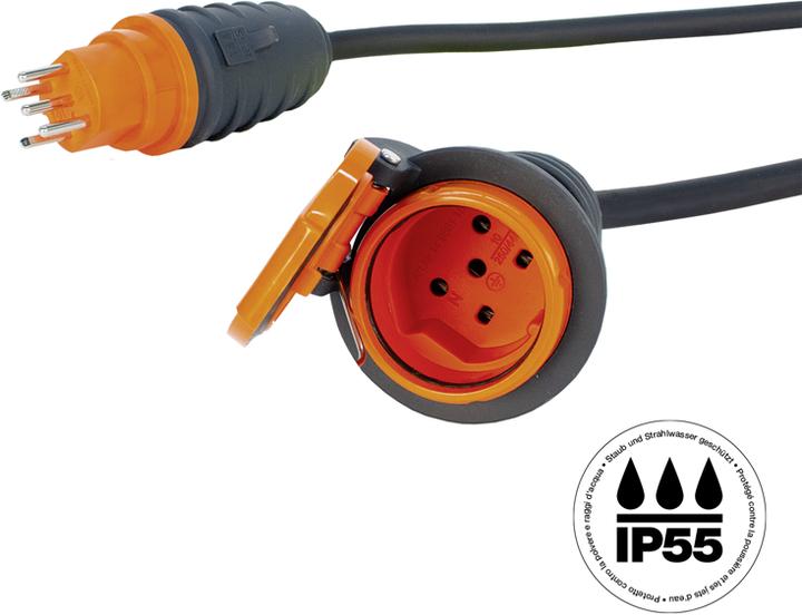 Produktbild Steffen Industrie-Verlängerungskabel GdV 5x1.5mm2 10m T15 IP55 (10 m, Typ 15)