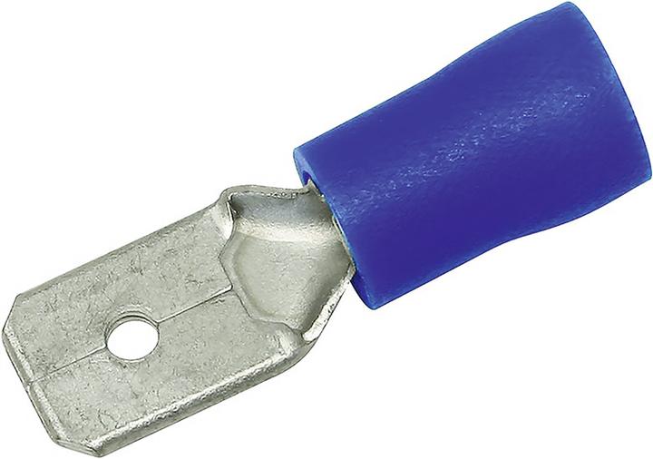 Produktbild Steffen Flachstecker 6.3/0.8 blau, 5 Stück 1-2.5mm