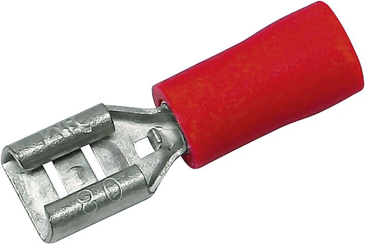 Steffen Flat receptacle red 4.8/0.5/1 6 pieces 0.5-1mm