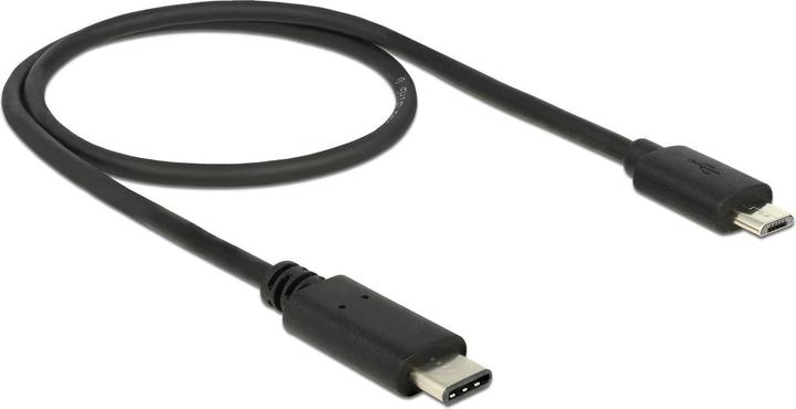 Actual product image Delock USB cable type C to MicroB (0.50 m, USB 2.0)