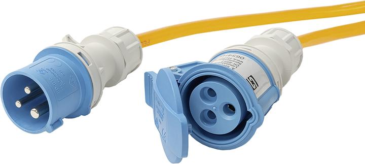 Actual product image Steffen Industrial extension cable GdV 3x2.5mm2 20m CEE16/3-CEE16/3 IP44 sw (20 m, CEE 16/3)