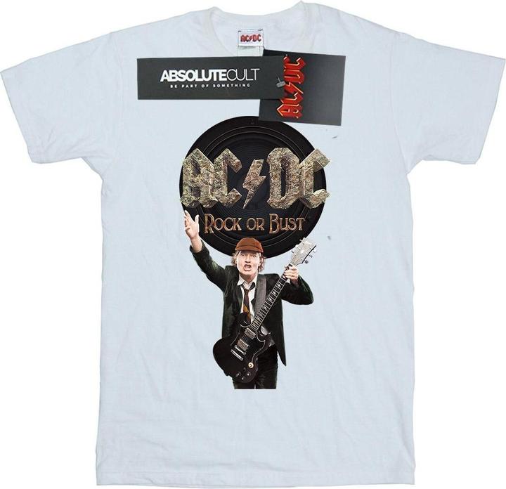 AC/DC Rock Or Bust Angus Young Baumwolle Boyfriend TShirt