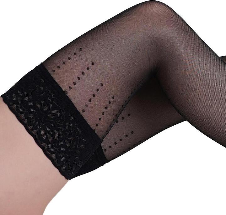Immagine prodotto Giulia Omnia 20 Calze autoreggenti, colore nero, taglia 36-40 (20 DEN, 36 - 40)