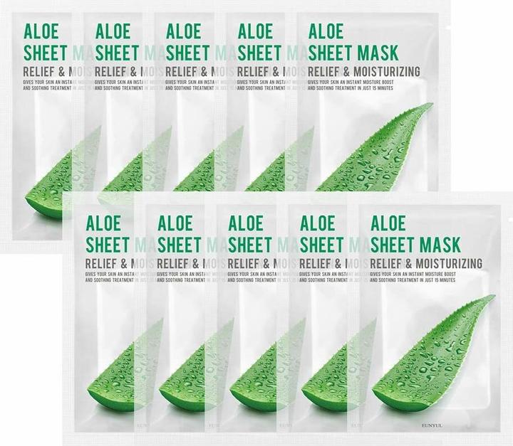 Eunyul Sheet Mask Aloe moisturising and soothing face mask with aloe vera 22ml (22 ml)