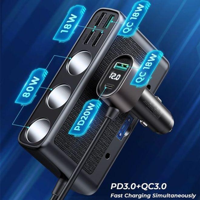 Produktbild Joyroom Multiport Car Cigarette Lighter